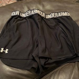 Under Armor black athletic shorts
